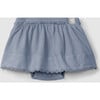Scallop Edge Skort, Indigo - Skirts - 1 - thumbnail