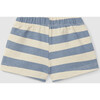 Stripe Pull On Shorts, Indigo Cream - Shorts - 2