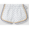 Floral Print Shorts, Blue - Shorts - 1 - thumbnail