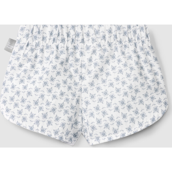 Floral Print Shorts, Blue