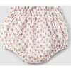 Floral Print Cinched Accent Bloomers, Old Rose - Bloomers - 2 - thumbnail