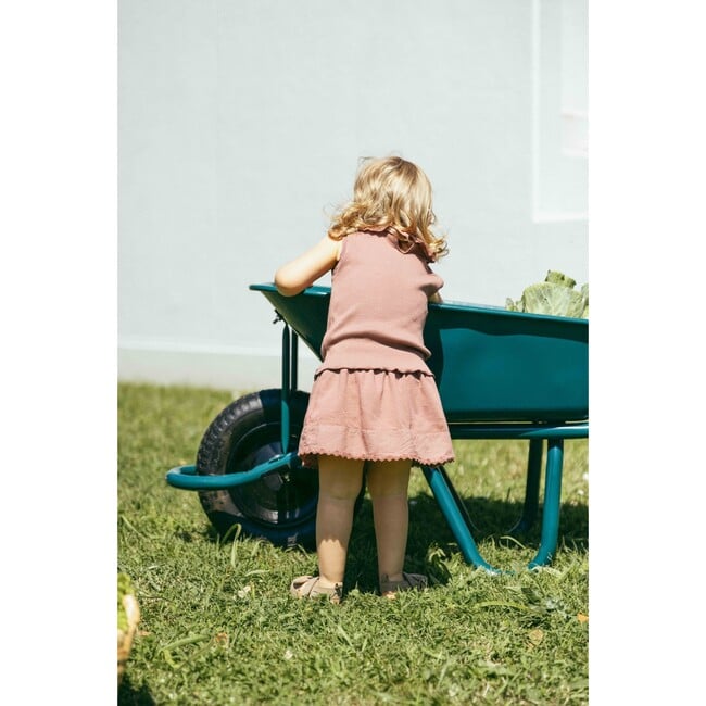 Scallop Edge Skort, Terracotta - Skirts - 4