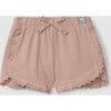 Scallop Edge Shorts, Old Rose - Shorts - 1 - thumbnail