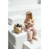 Pull On Stripe Jumpsuit, Terracotta Cream - Rompers - 3 - thumbnail