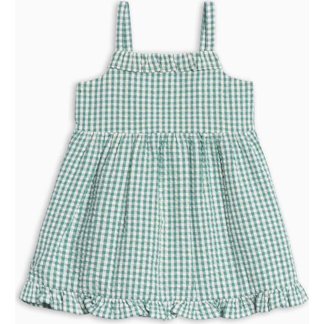 Juliette Seersucker Tank Dress, Laguna Gingham