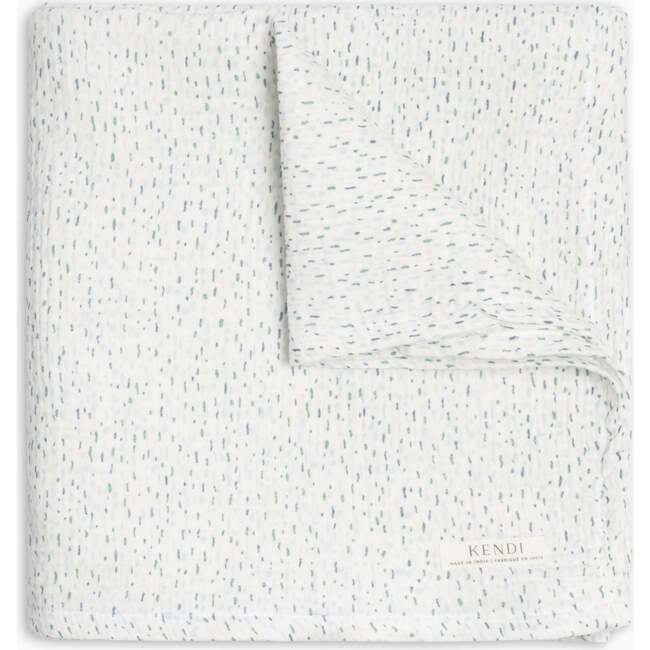 Muslin Swaddle Blanket, Pinehurst / Powder + Shell