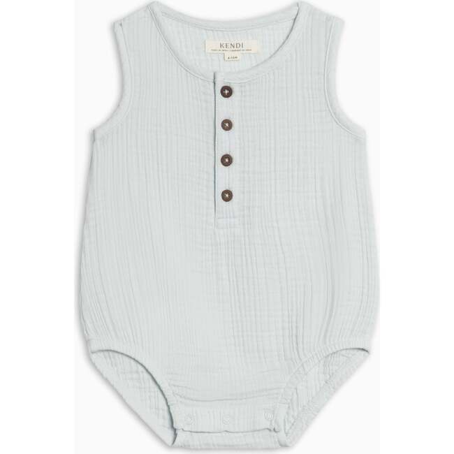 Bowie Muslin Bubble Romper, Powder