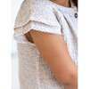 Nelly Muslin Ruffle Sleeve Top, Belmont Floral / Shell + Powder - T-Shirts - 2