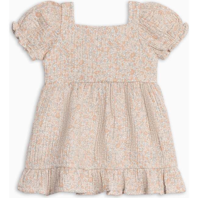 Celine Muslin Square Neck Dress, Belmont Floral / Shell + Powder