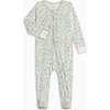 Neve Ruffle Zipper Footed Romper, Merion Floral / Laguna + Shell - Footie Pajamas - 1 - thumbnail
