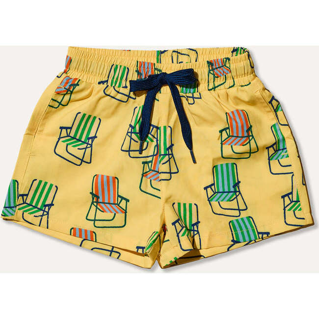 Retro Beach Chair Swim Trunks