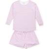 Anna Women's Longsleeve Short Set - Golf Crest Pink - Pajamas - 1 - thumbnail