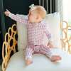 Parker Girls' Zipper Pajama - Palm Bech Pineapples - Footie Pajamas - 2