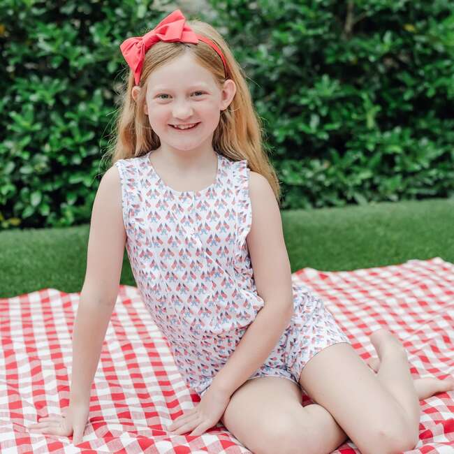 Lola Girls' Romper - Stars, Stripes and Bows - Rompers - 3