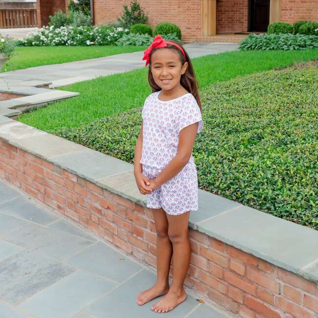 Emery Girls' Short Set - Stars, Stripes and Bows