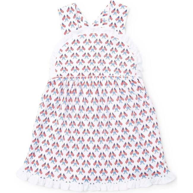 Eden Girls' Pima Cotton Dress - Stars, Stripes and Bows