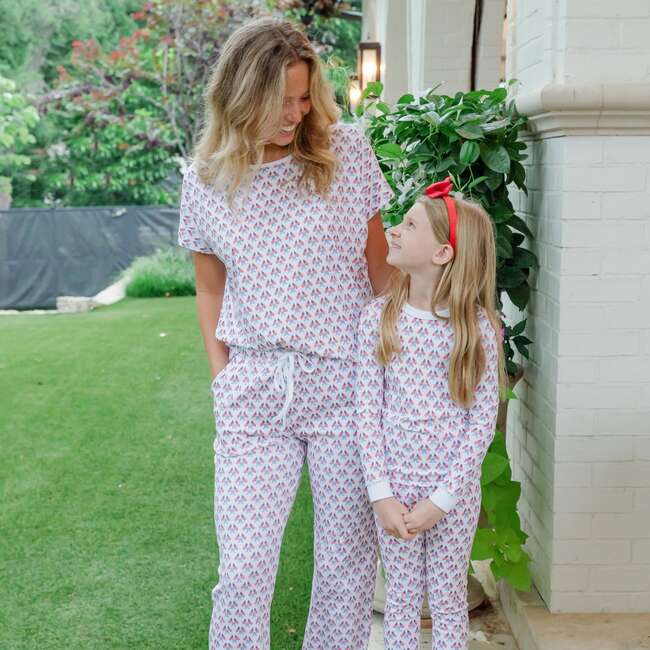 Ava Girls' Pajama Pant Set - Stars, Stripes and Bows - Pajamas - 3