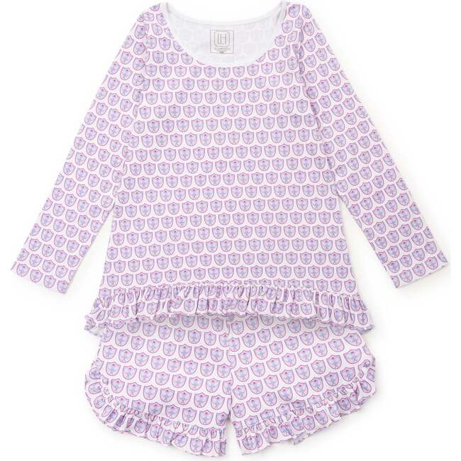 Kathryn Women's Pajama Short Set - Tennis Crest Pink