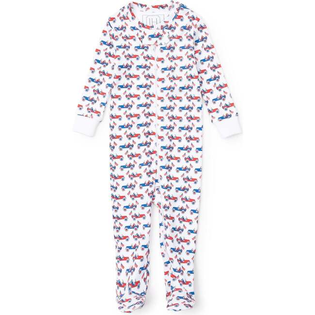 Parker Boys' Zipper Pajama - Patriotic Jeeps