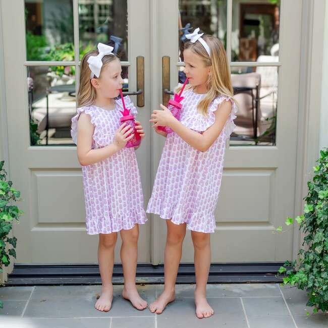 Piper Girls' Dress - Palm Beach Pineapples