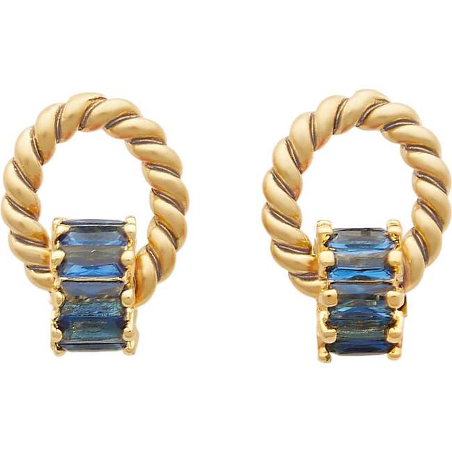 Promise Earrings, Blue