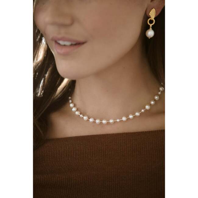 Golden Rod Necklace, Pink