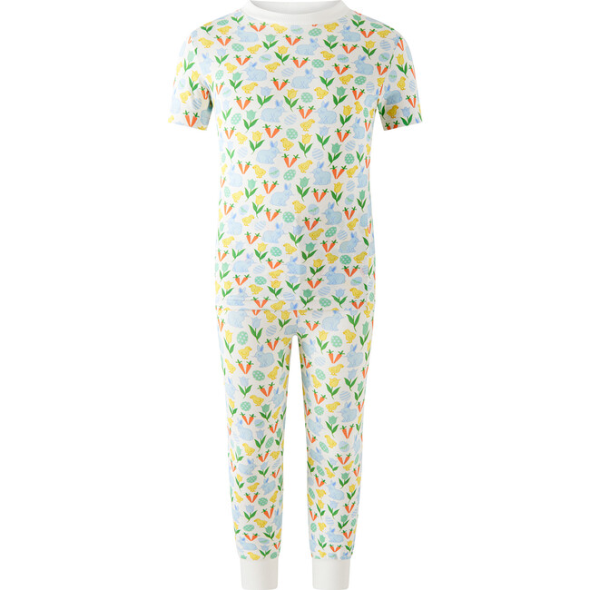 Spring Meadows Jersey Pajamas, Blue