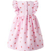 Strawberry Gingham Sundress & Hat, Pink - Dresses - 3