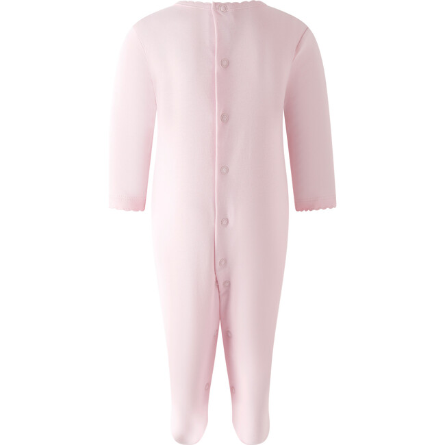 Pima Smocked Footie, Pink