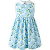 Hydrangea Peter Pan Collar Dress, Blue - Dresses - 1 - thumbnail
