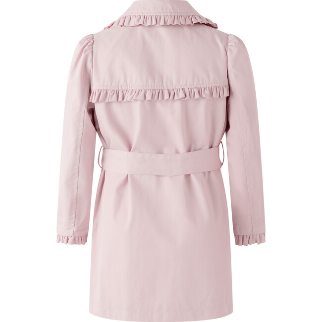 Frill Trench Coat, Pink
