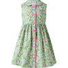 Garden Button-Front Dress, Green - Dresses - 1 - thumbnail