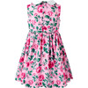 Floral Peter Pan Collar Dress, Pink - Dresses - 2