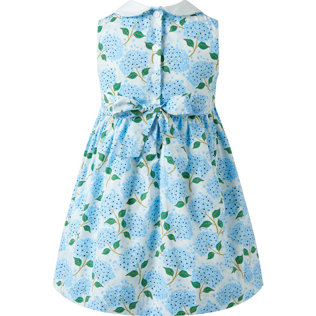 Hydrangea Peter Pan Collar Dress, Blue