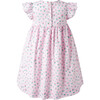 Flutter Sleeve Floral Smocked Dress and Bloomers, Pink - Dresses - 2
