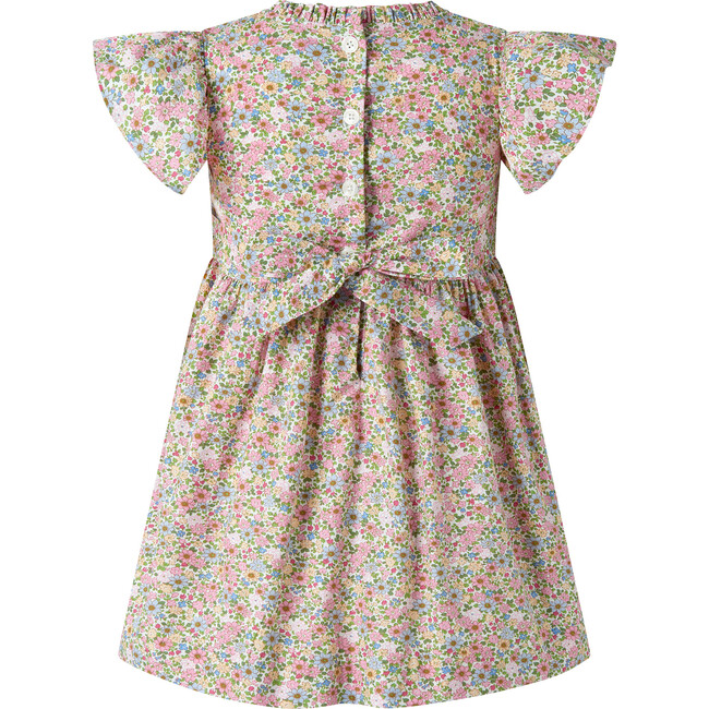 Floral Ruched Dress, Pink