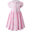 Daisy Button-Front Dress, Pink - Dresses - 1 - thumbnail