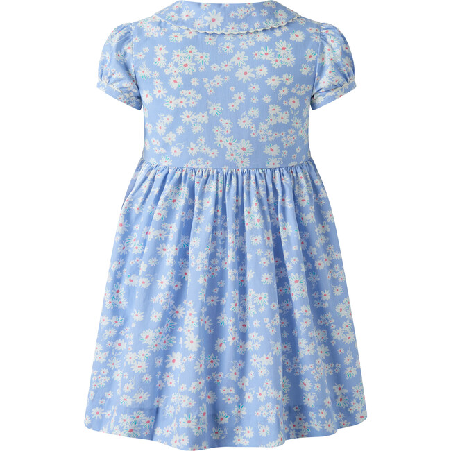 Daisy Button-Front Dress, Blue