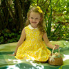 Daisy Peter Pan Collar Dress, Yellow - Dresses - 3