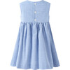 Chambray Bow Dress, Blue - Dresses - 2