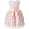 3D Daisy Tulle Party Dress, Pink - Dresses - 2 - thumbnail