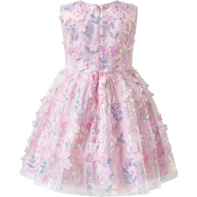 3D Sequin Party Dress, Pink