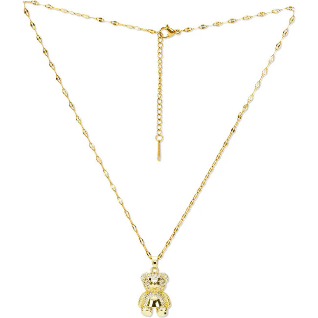 Bear Charm Necklace & Ring Set