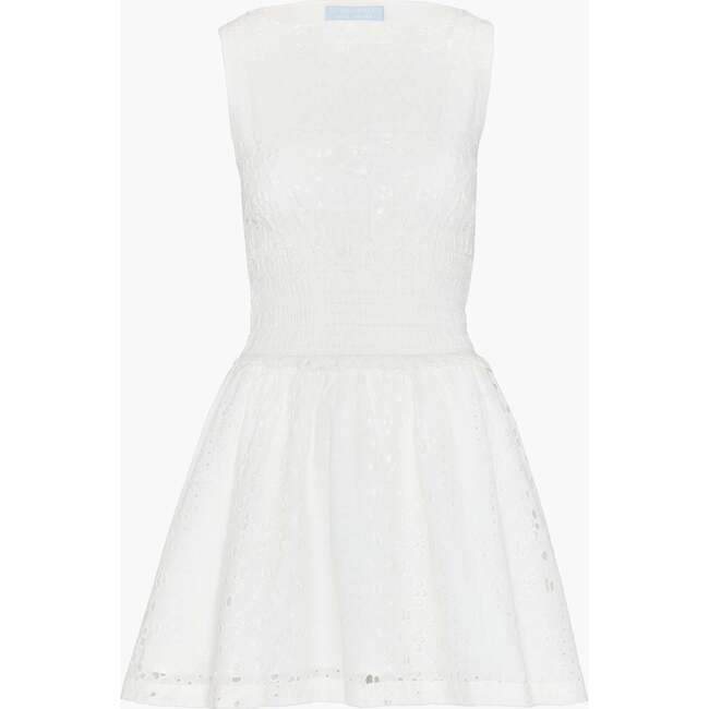 The Joanna Dress, White Floral Broderie