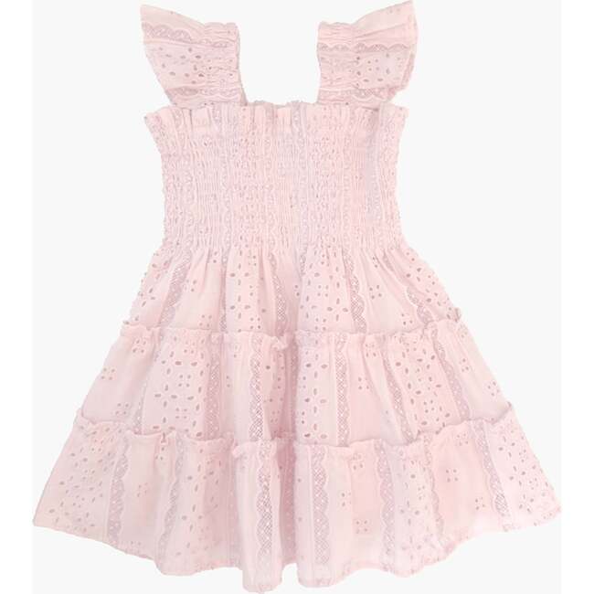 The Tiny Ellie Nap Dress, Pink Broderie Voile