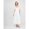 The Scarlett Nap Dress, White Broderie Voile - Dresses - 2