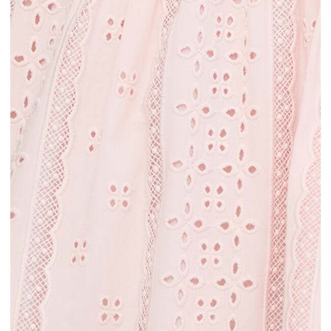 The Tiny Ellie Nap Dress, Pink Broderie Voile - Dresses - 3