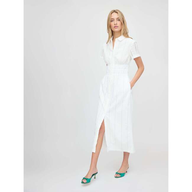 The Jamie Nap Dress, White Broderie Voile - Dresses - 3