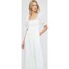 The Scarlett Nap Dress, White Broderie Voile - Dresses - 3