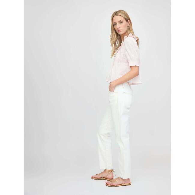 The Camri Top, Powder Pink Swiss Dot - Blouses - 4